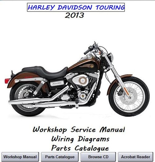 Product picture HARLEY DAVIDSON TOURING Workshop Service Manual 2013 ALL 