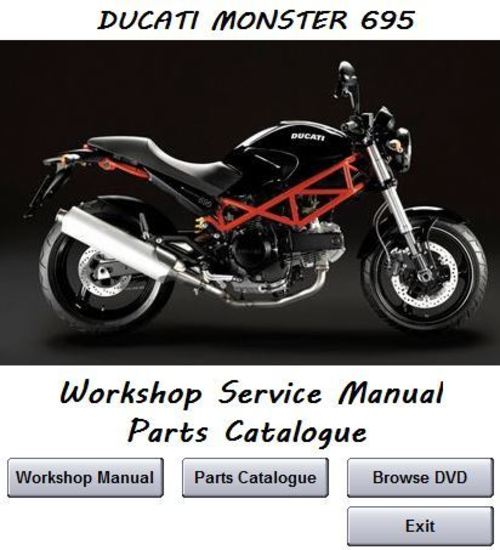 Product picture Ducati Monster 695 Workshop Service Repair Manual + Parts
