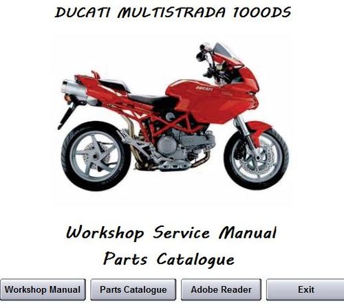 Product picture Ducati Multistrada 1000DS 2003 - 2008 Workshop Service Manua