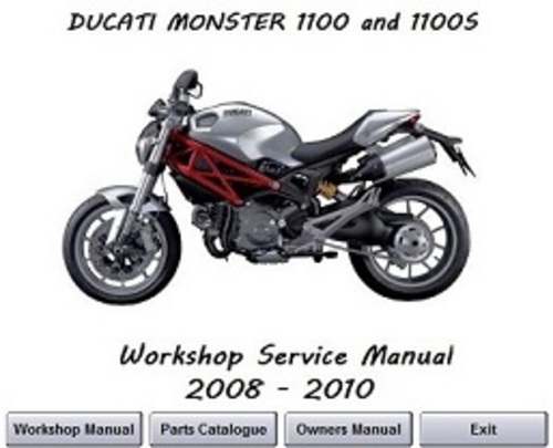 Product picture Ducati Monster 1100 + 1100S Workshop Service Manual