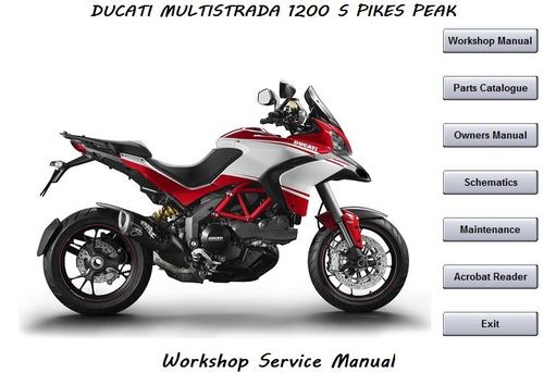 Product picture Ducati Multistrada 1200S Pikes Peak Workshop Manual